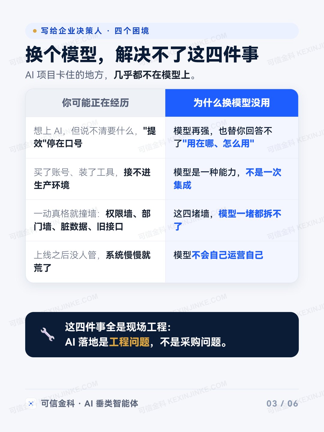 换个模型，解决不了这四件事